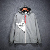 Cat Hoodie Reflective Jacket