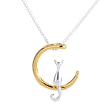Cat Moon Necklace