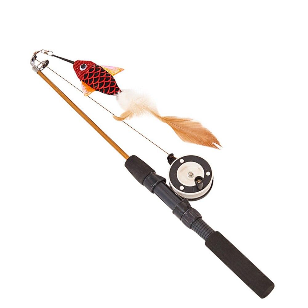 Cat toy fishing pole with reel hotsell