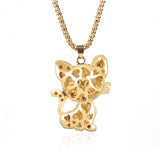 Crystal Cat Necklace