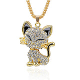 Crystal Cat Necklace