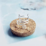 Sterling Silver Cat Ring