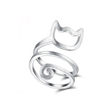 Sterling Silver Cat Ring