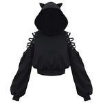 Gothic Cat Hoodie