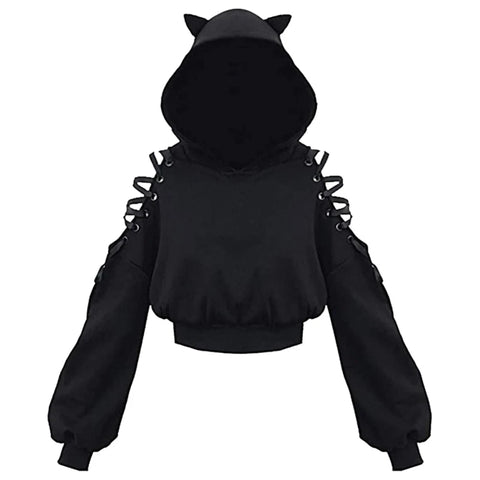 Gothic Cat Hoodie