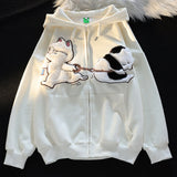 Cat Zip-Up Hoodie