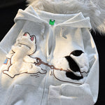 Cat Zip-Up Hoodie