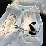 Cat Zip-Up Hoodie