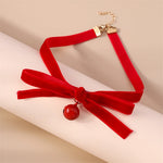 Red Velvet Bell Choker