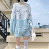 Japanese Cat Fishing Sweater