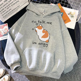 No Talk Me Angry Cat Hoodie