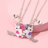 BFF Cat Necklace Set