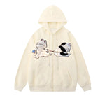 Cat Zip-Up Hoodie