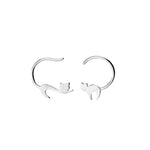 Cute Asymmetric Cat Earrings