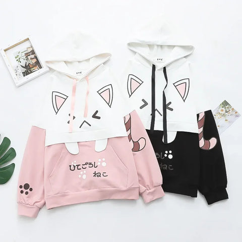 Kawaii Cat Hoodie