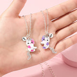 BFF Cat Necklace Set