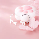 Cute Asymmetric Cat Earrings