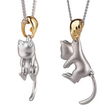 Golden Charm Cat Pendant