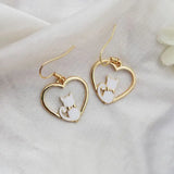 Asymmetrical Cat Earrings