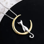 Cat on the Moon Pendant