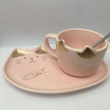 Cat Coffee Cup Set