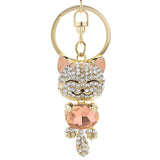 Cat Crystal Keyring