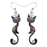 Cat Dangle Earrings