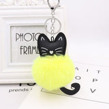 Cat Fluffy Keychain