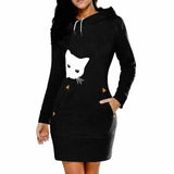 Cat Hoodie Dress