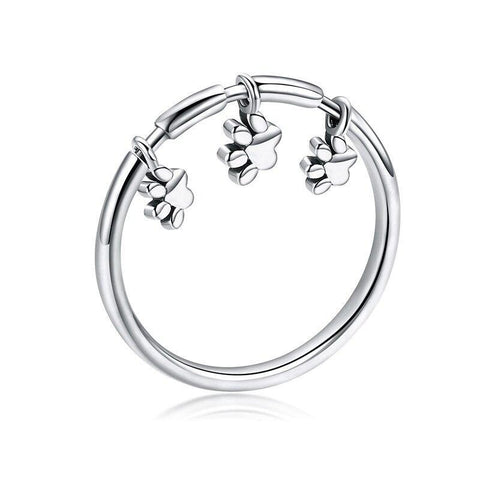 Cat Paw Ring Silver