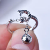 Cat Ring with Chain