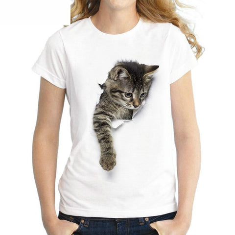 Cat T-Shirt with Cat At Heart