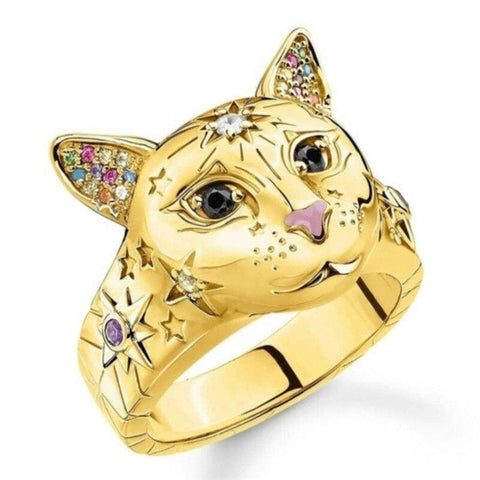 Gold Cat Ring