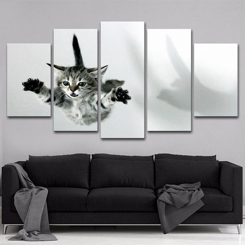 Cat Painting Flying Kitty