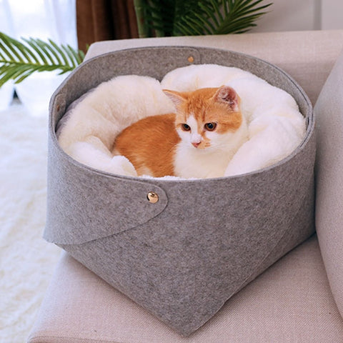 Cat Basket Gray