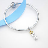 Silver Cat Charm Bracelet