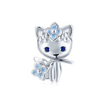 Sterling Silver Cat Charms for Bracelets
