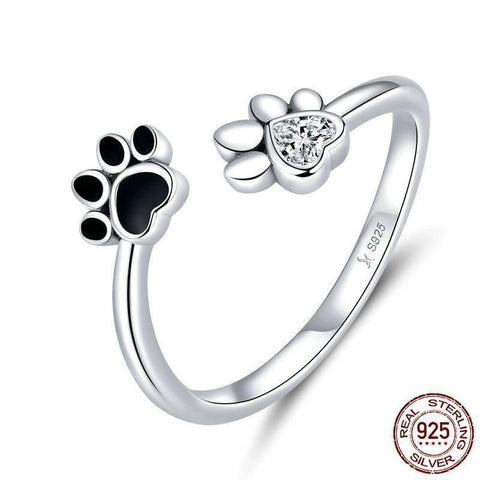 Sterling Silver Cat Paw Ring